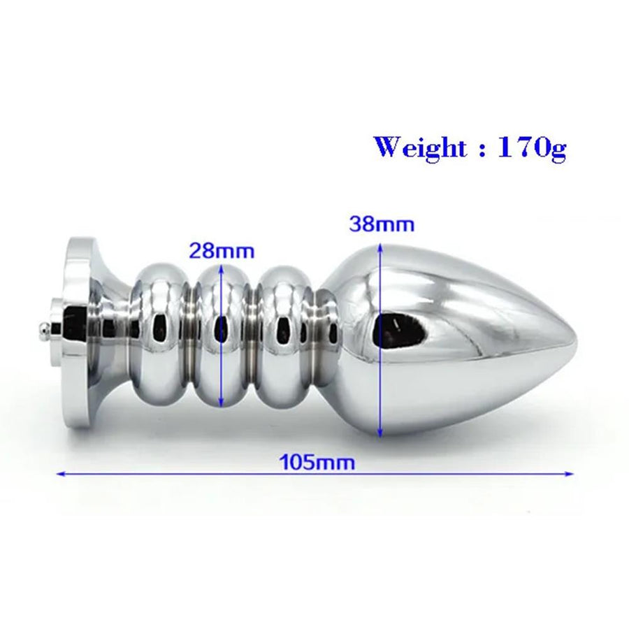 The metal material ensures a smooth feel while the  toys vibrating provide versatile sensations. With metal, store, self, thin, vibe, time, light, anus, inch, top, toy, powerful
