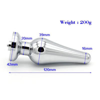 The stainless steel toy delivers a versatile massage with a thrilling shock. Its smooth surface makes vibrator toy feel luxurious inside.
