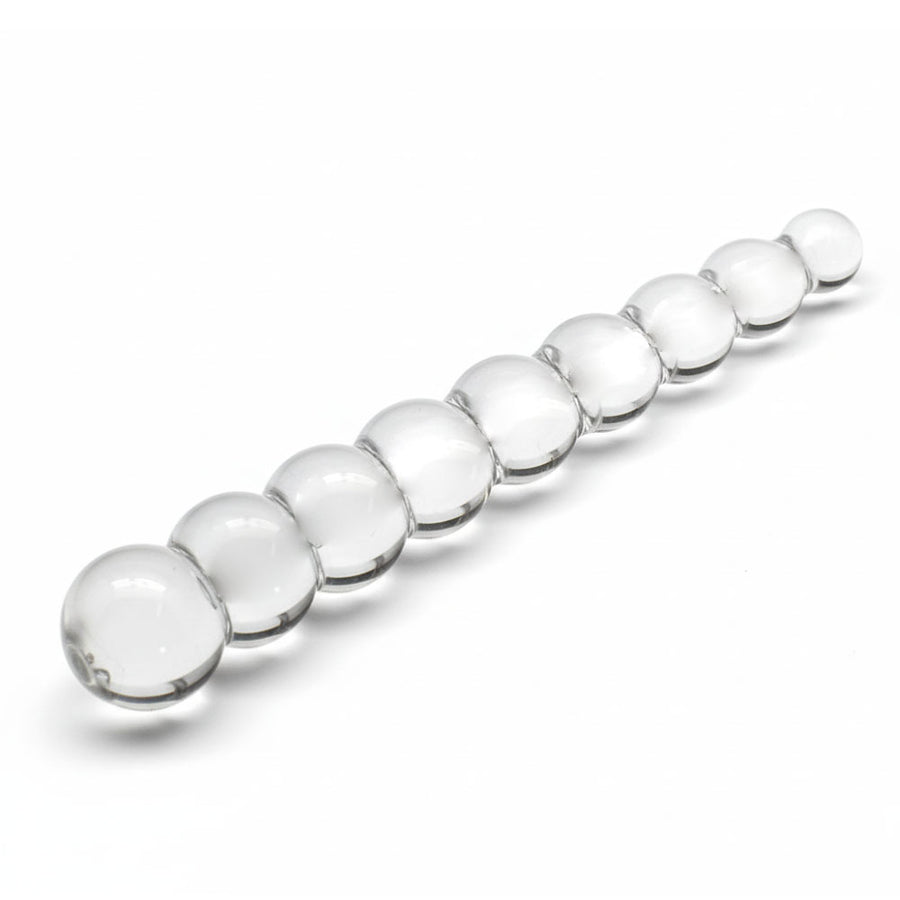 Slim Bumpy Glass Anal Dildo