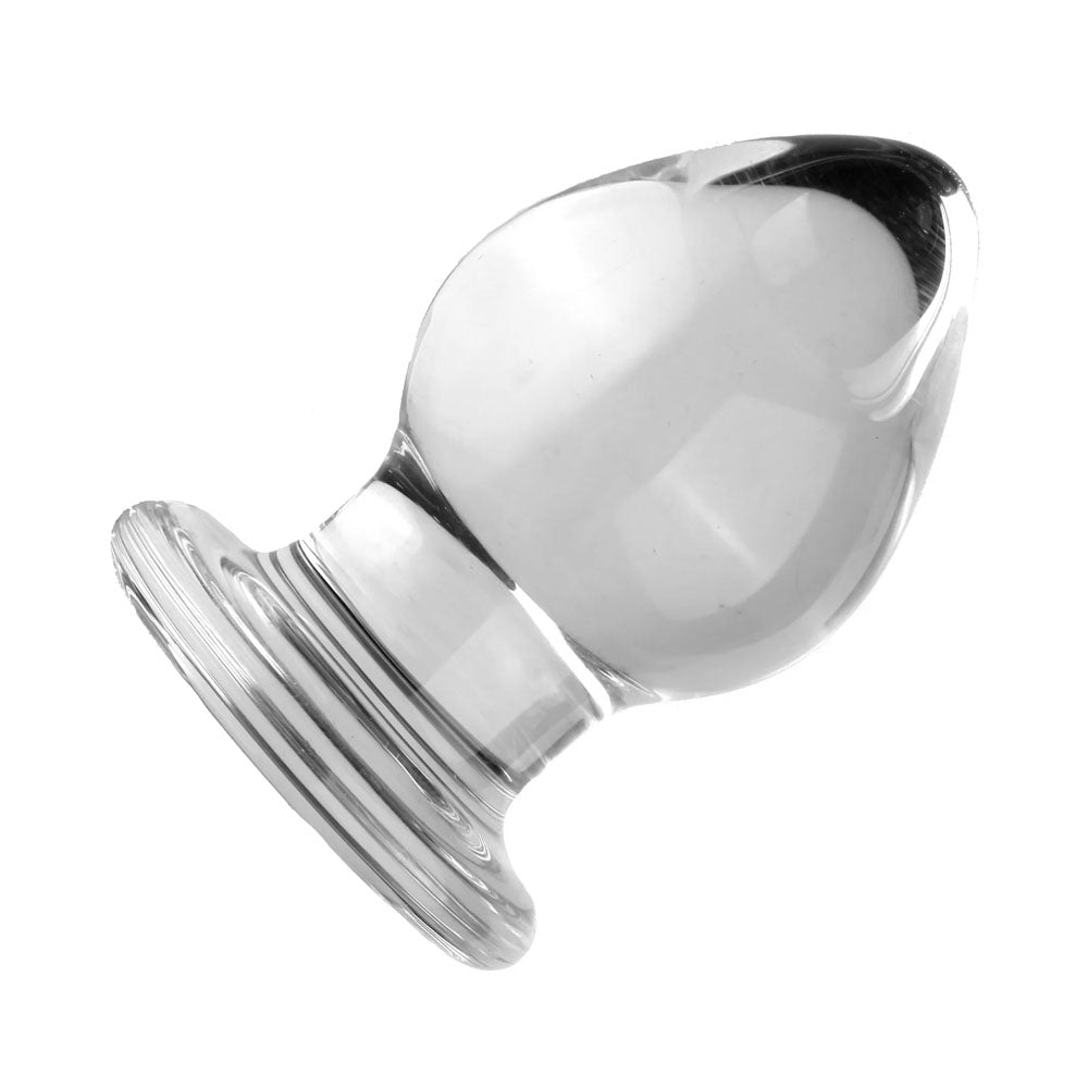 Enjoy a crystal-clear, thrilling experience with this huge plug! The glass construction is super smooth, making using it a real pleasure.