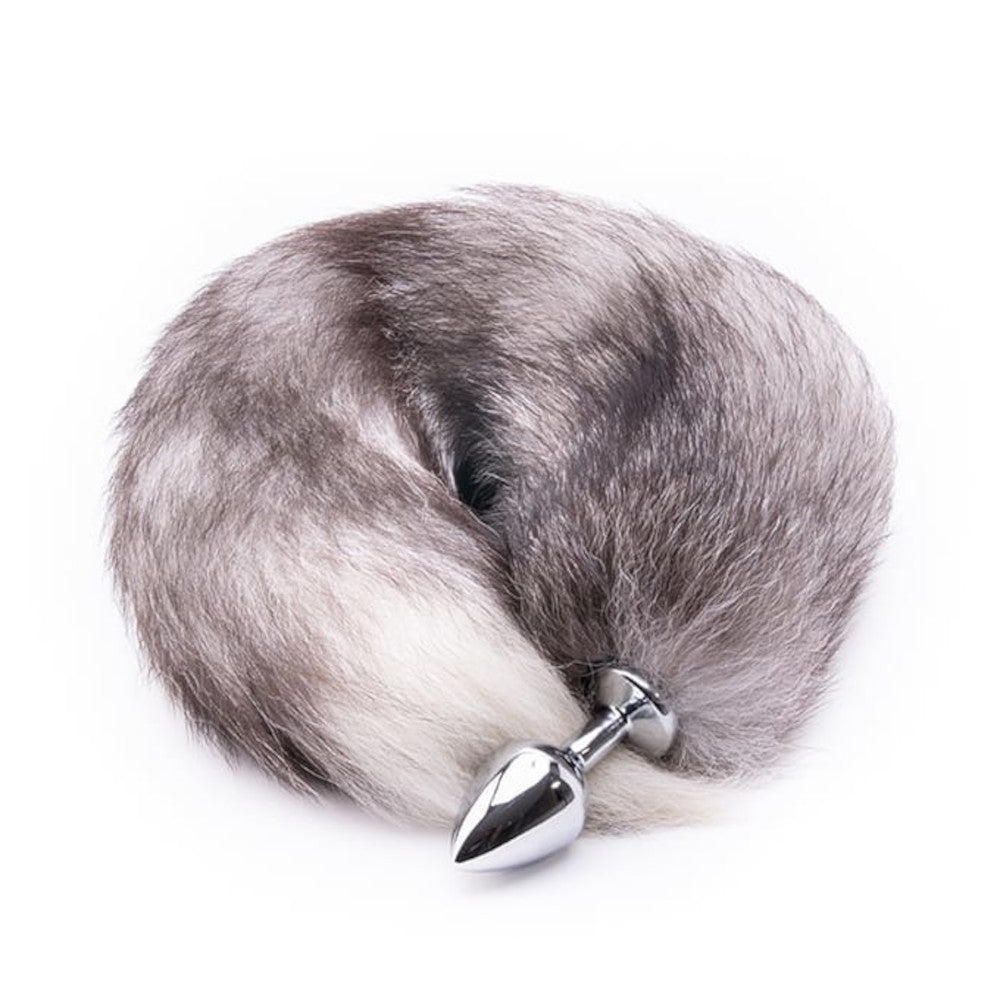 Gray Fox Tail Plug 16" Loveplugs Anal Plug Product Available For Purchase Image 6