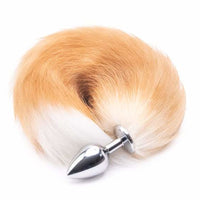 Orange Metal Fox Tail Anal Butt Plug 16" Loveplugs Anal Plug Product Available For Purchase Image 25