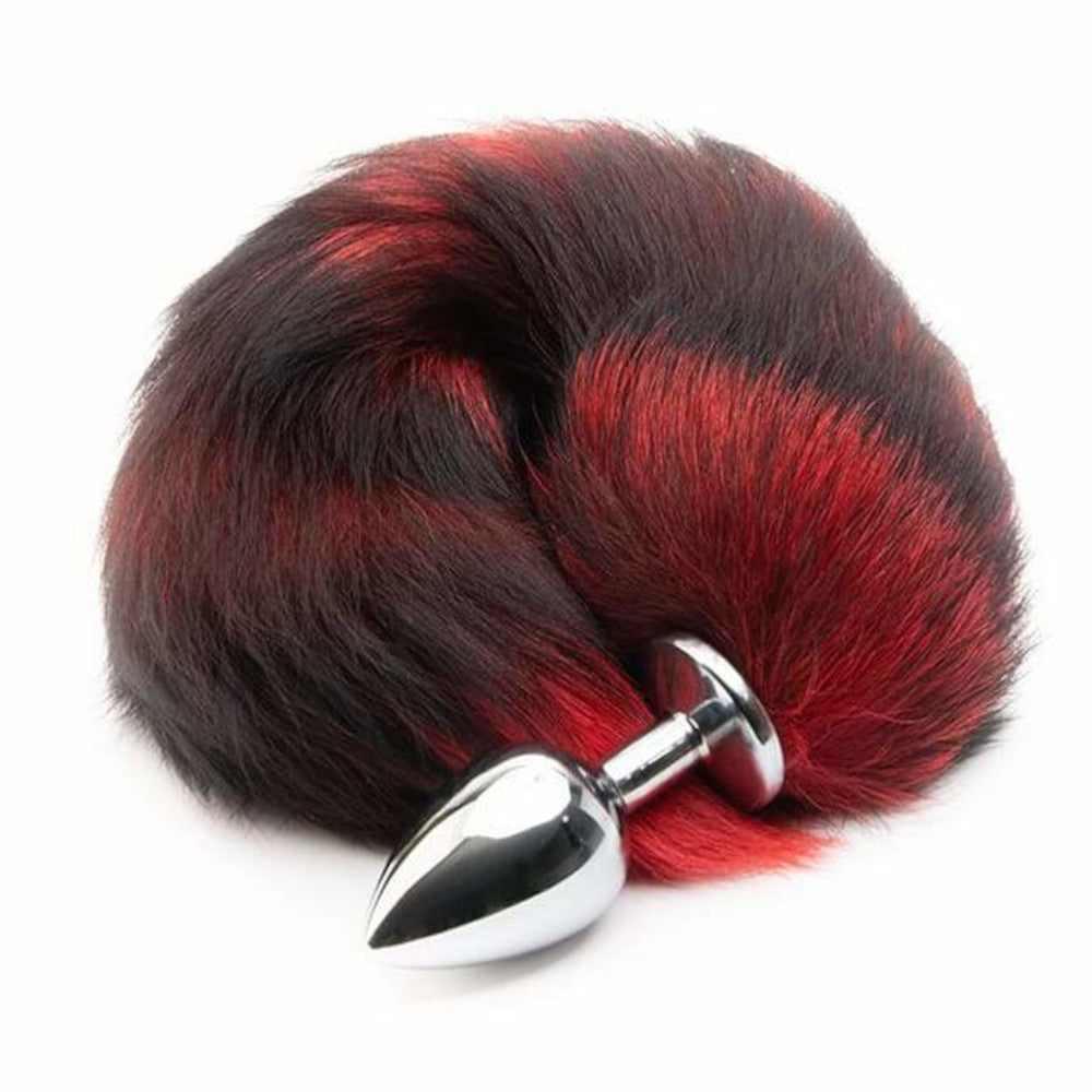 Red Fox Tail Plug 16" Loveplugs Anal Plug Product Available For Purchase Image 2