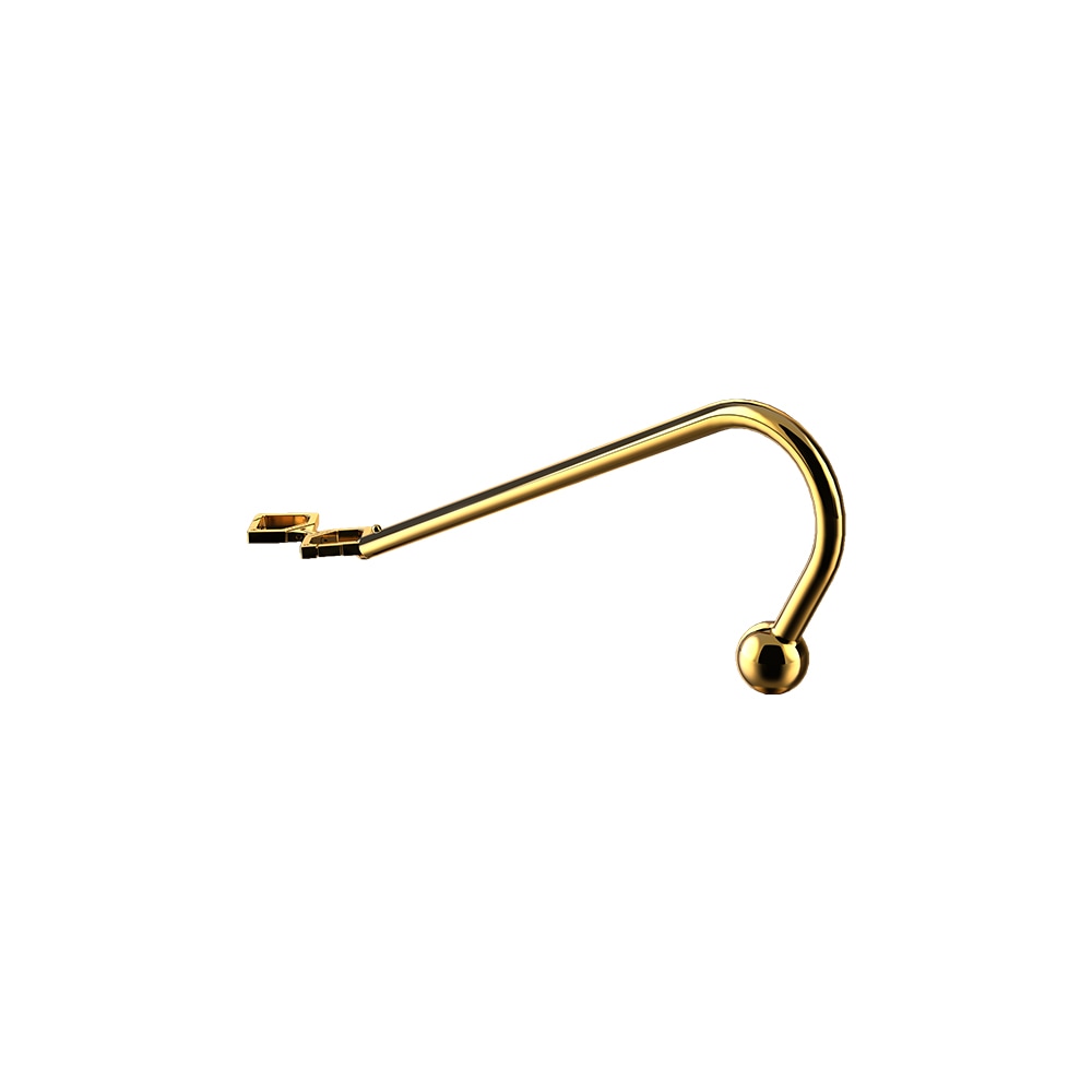 LOCKINK Golden Adjustable Anal Hook Set Loveplugs Anal Plug Product Available For Purchase Image 5