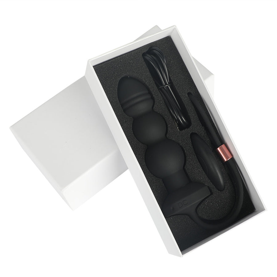 Silicone Beaded Vibrating Plug Loveplugs Anal Plug Product Available For Purchase Image 47