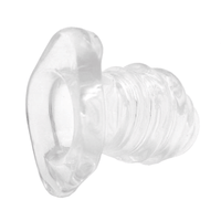 Ribbed Silicone Tunnel Butt Plug