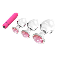 Sparkly Crystal Rose Plug Set (4 Piece) Loveplugs Anal Plug Product Available For Purchase Image 20