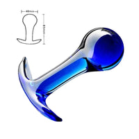 Blue Ball Glass Plug