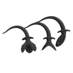 Indulge in your desires with this expanding, black, silicone plug, 11-18 inches long. The dog sex toy arrives in discreet packaging, size