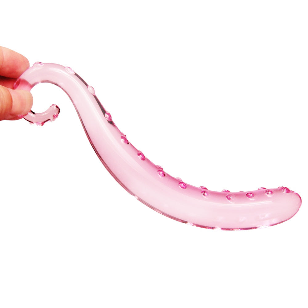 Elegant Pink Glass Tentacle Dildo Loveplugs Anal Plug Product Available For Purchase Image 2