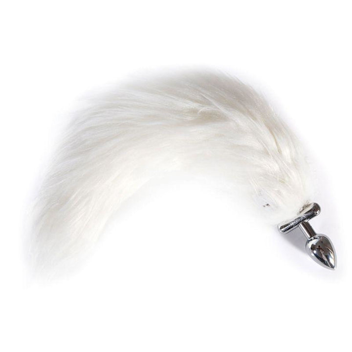 This shapeable tail, pul glows with LEDs, featuring a stainless steel jewel sex toy and synthetic fur. sex toy light up makes it even more exciting!