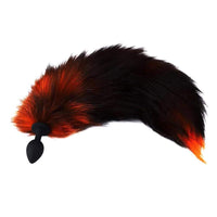 Black & Orange Wolf Tail Plug 16" Loveplugs Anal Plug Product Available For Purchase Image 20