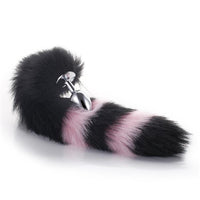 Black with Pink Fox Metal Tail, 14" Loveplugs Anal Plug Product Available For Purchase Image 21