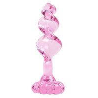 Pink Flower Spiral Glass Plug Loveplugs Anal Plug Product Available For Purchase Image 20