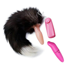 The vibrating, foxy tail is made from soft faux fur and silicone, offering 100% feeling of fullness. With tail fox, it’s 14.96" long and provides soothing massages.