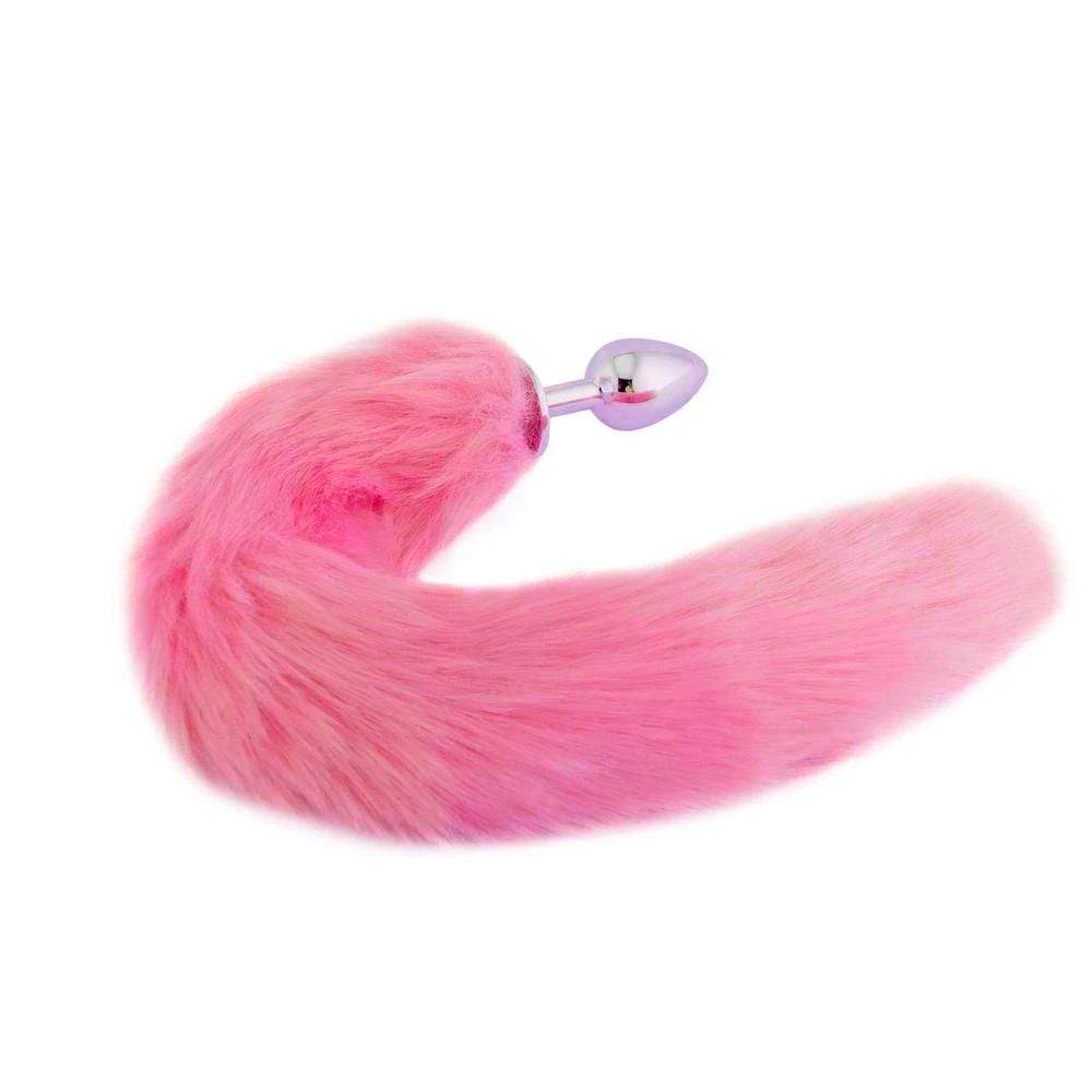 Plush Cat Tail Metal Plug 17" Loveplugs Anal Plug Product Available For Purchase Image 1