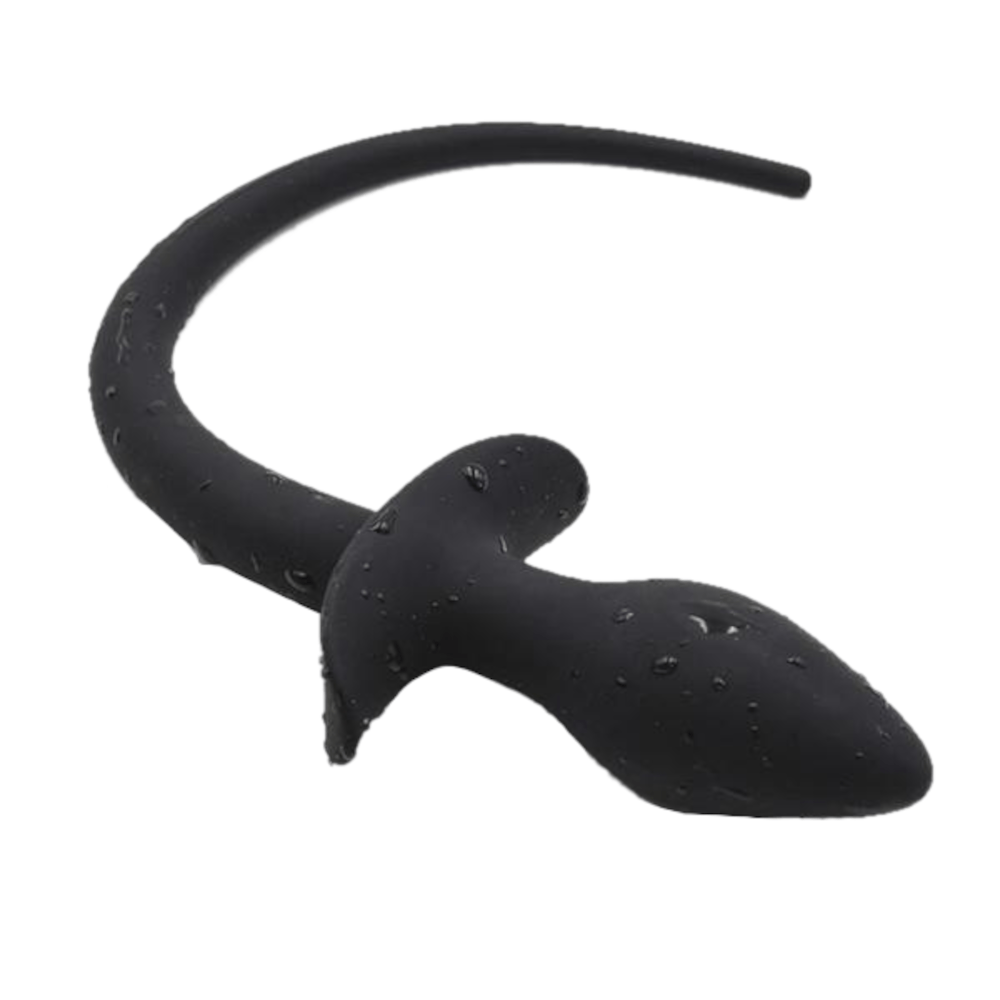 Curved Dog Tail Butt Plug, 7" Loveplugs Anal Plug Product Available For Purchase Image 4