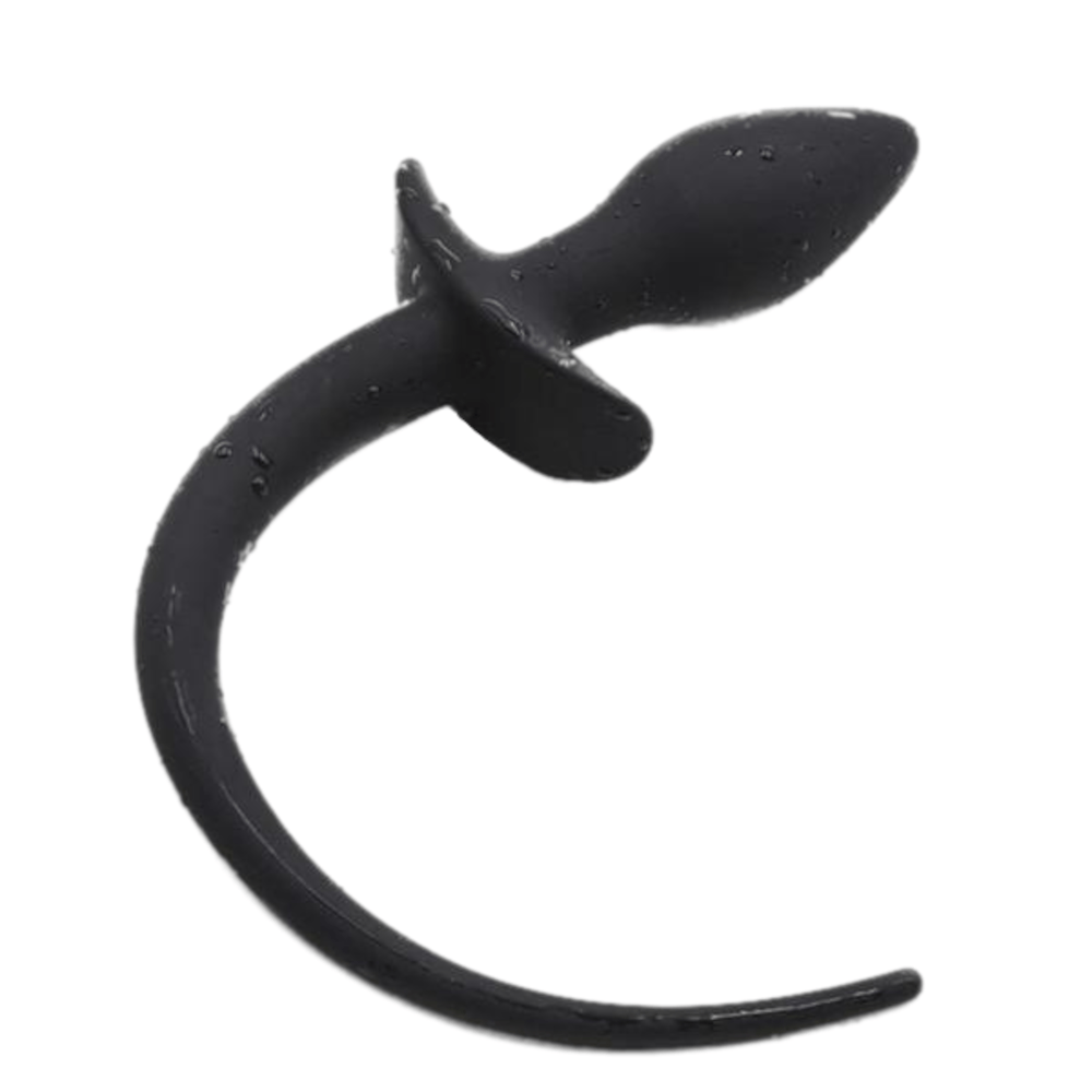Curved Dog Tail Butt Plug, 7" Loveplugs Anal Plug Product Available For Purchase Image 2