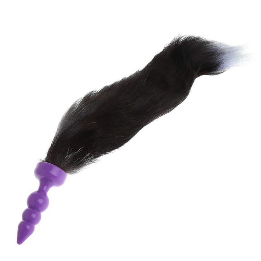 16" Black Cat Tail Silicone Plug Loveplugs Anal Plug Product Available For Purchase Image 42