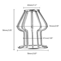 Behind Bars Stainless Steel Hollow Plug