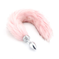 Magnetic Faux Fur Fox Tail With Plug