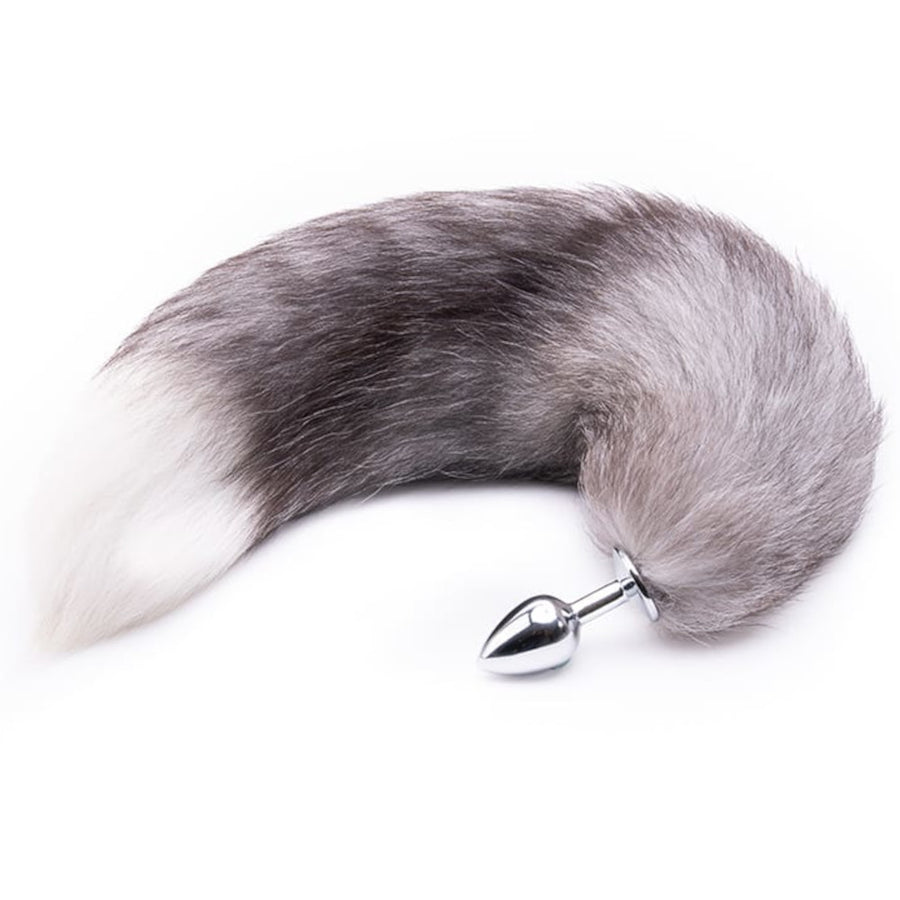 Gray Fox Tail Plug 16" Loveplugs Anal Plug Product Available For Purchase Image 42