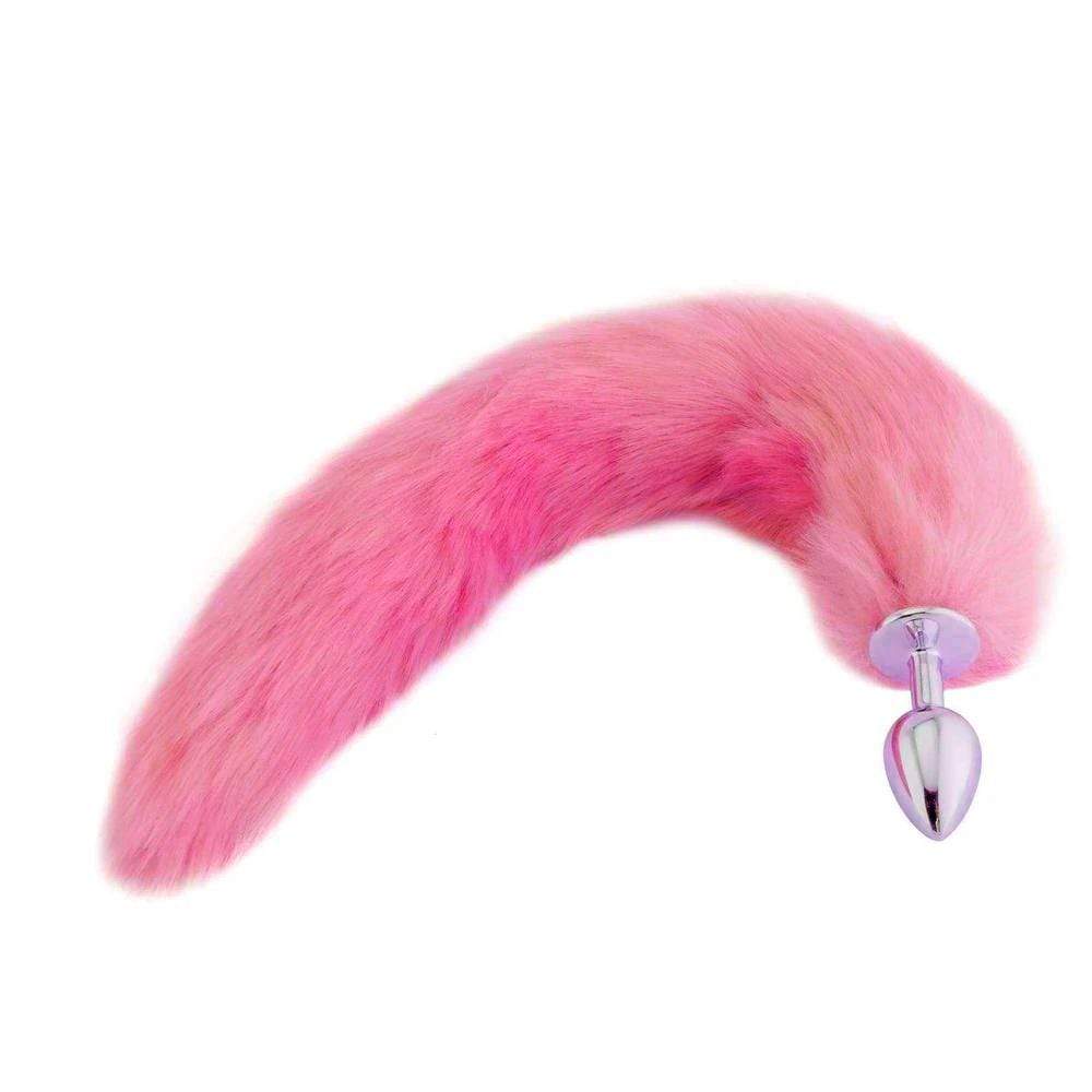 Plush Cat Tail Metal Plug 17" Loveplugs Anal Plug Product Available For Purchase Image 2