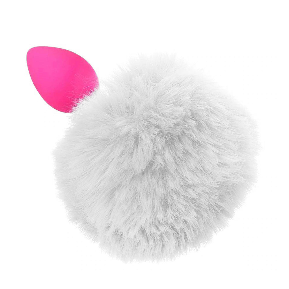Two-Tone Silicone Bunny Tail Accessory With Plug – Love Plugs