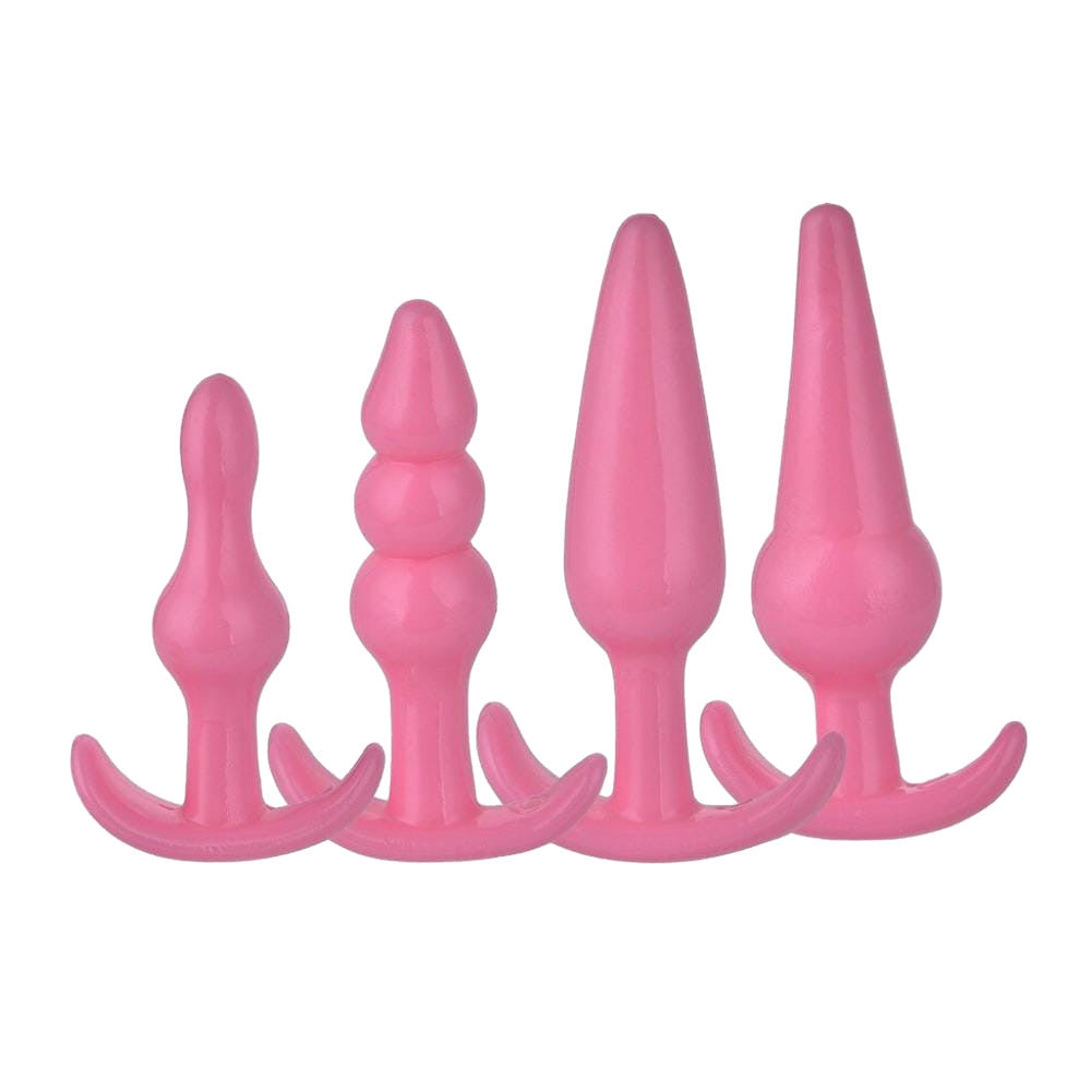 Silicone Anal Stretching Kit (4 Piece) Love Plugs Silicone Anal Stretching Kit (4 Piece) Love Plugs