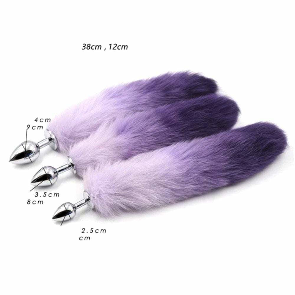 Purple Cat Tail Plug 15" Loveplugs Anal Plug Product Available For Purchase Image 4