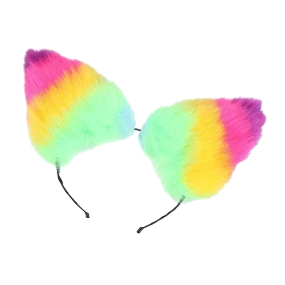 Rainbow Colored Pet Ears Loveplugs Anal Plug Product Available For Purchase Image 2