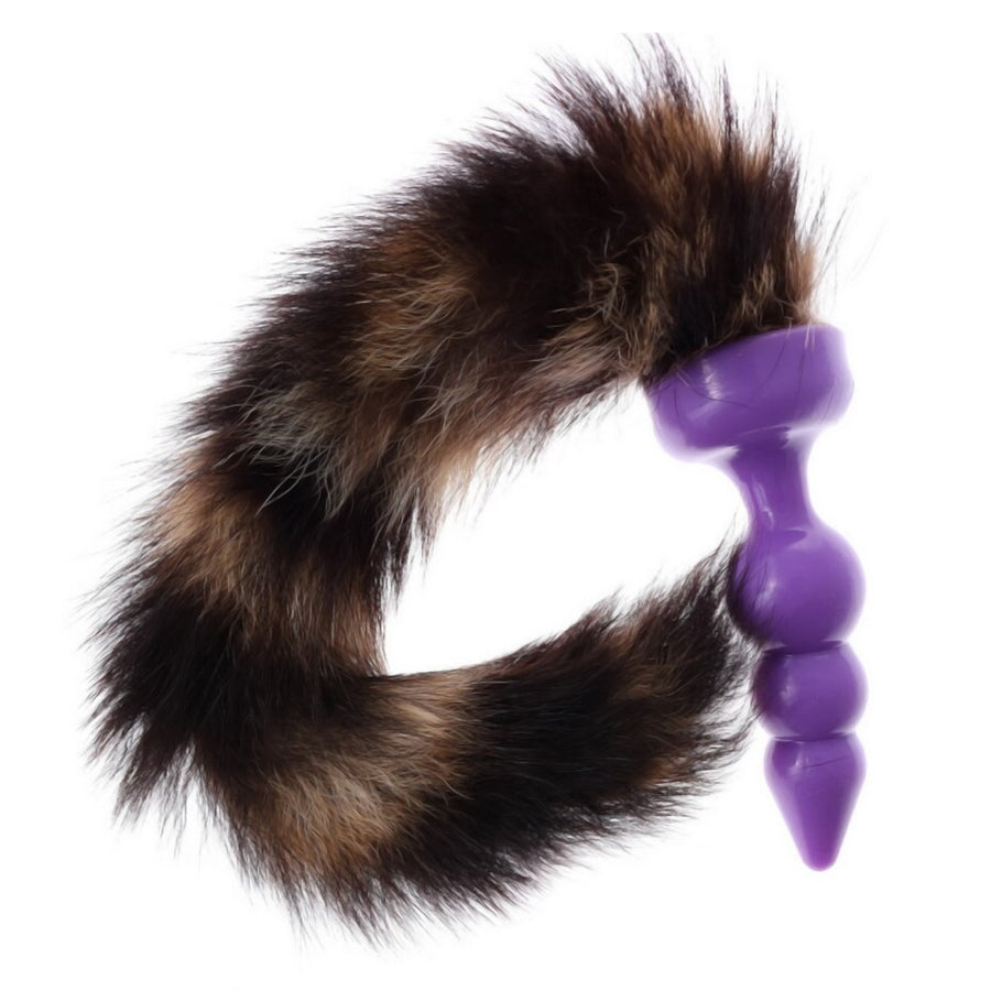 Silicone Raccoon Tail Plug, 12"