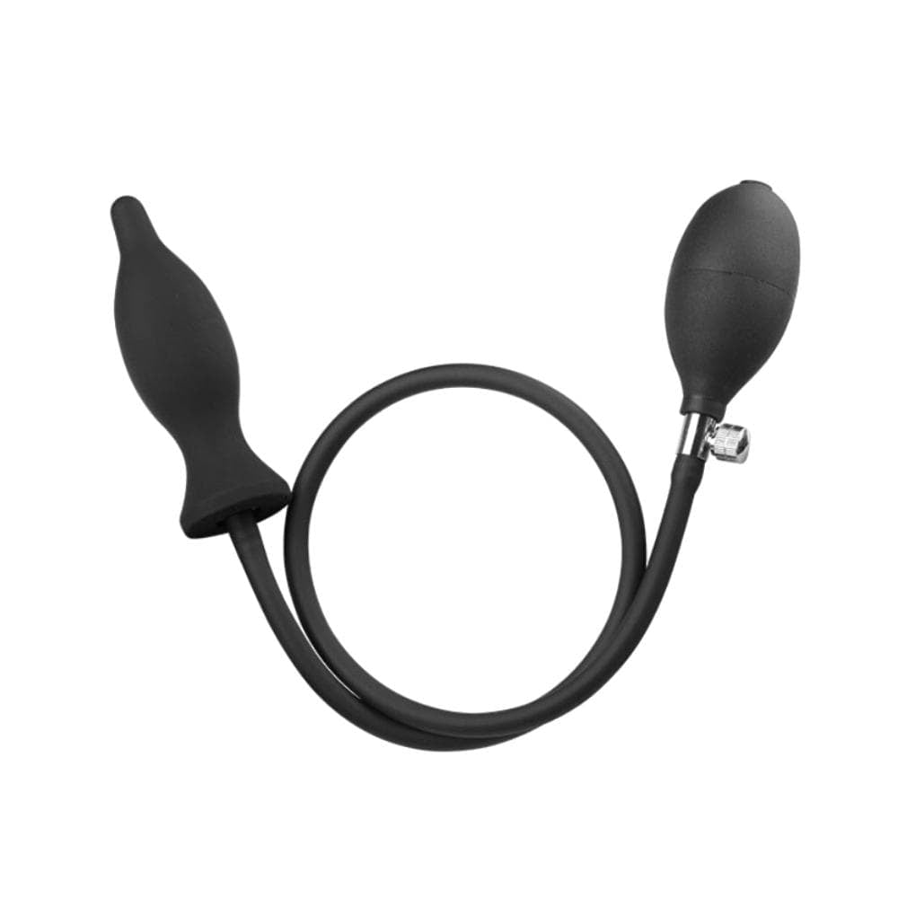 Black Silicone Inflatable Big Loveplugs Anal Plug Product Available For Purchase Image 2