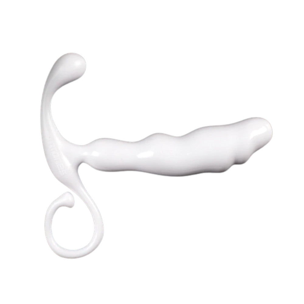 White Prostate Massager Stimulating Milker Loveplugs Anal Plug Product Available For Purchase Image 3