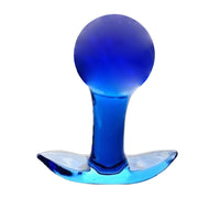 Blue Ball Glass Plug