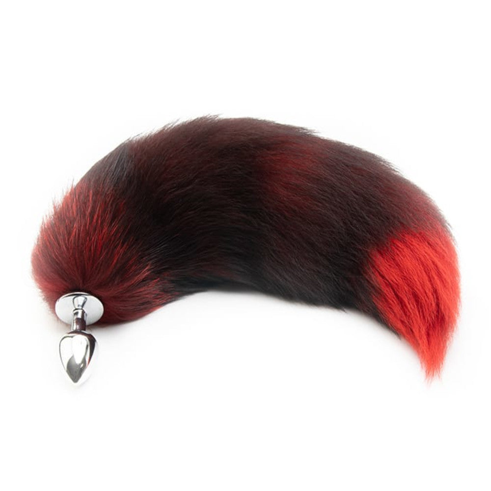 Red Fox Tail Plug 16"