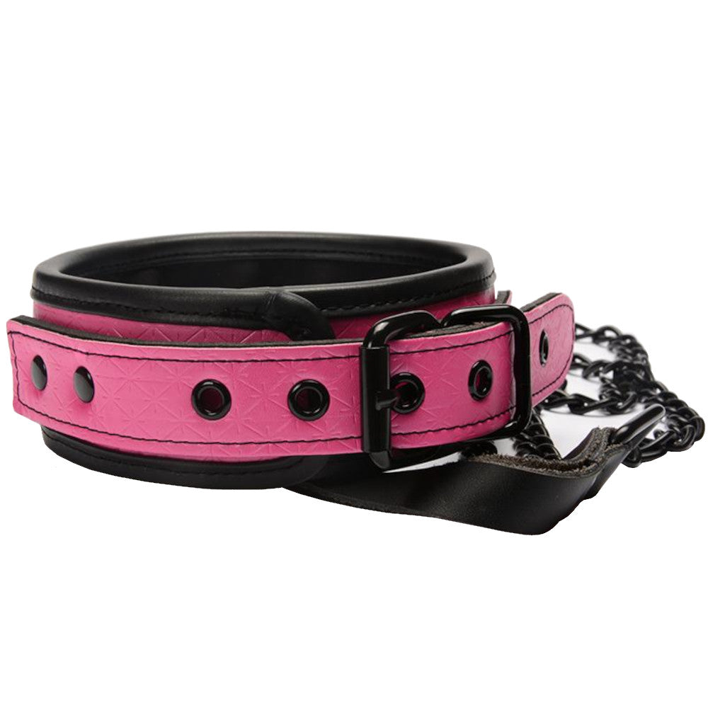 Sugar N Spice Leather Collar With Leash