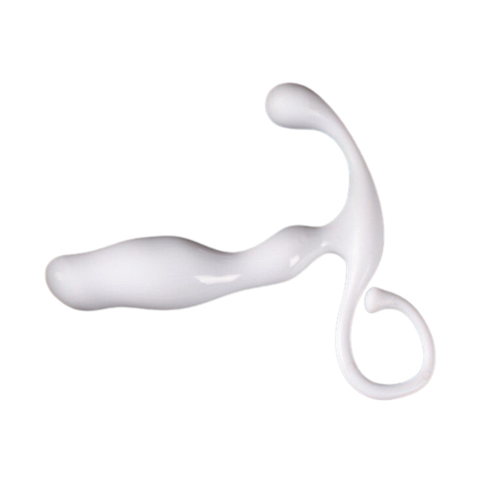 White Prostate Massager Stimulating Milker Loveplugs Anal Plug Product Available For Purchase Image 4