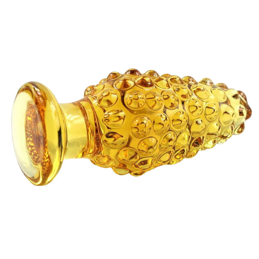 Ribbed Glass Flower Plug