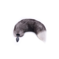 Gray Silicone Cat Tail Plug 16"