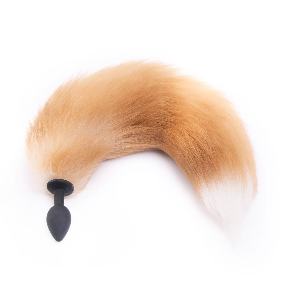 Light Brown Fox Tail With Silicone Plug Tip Loveplugs Anal Plug Product Available For Purchase Image 1