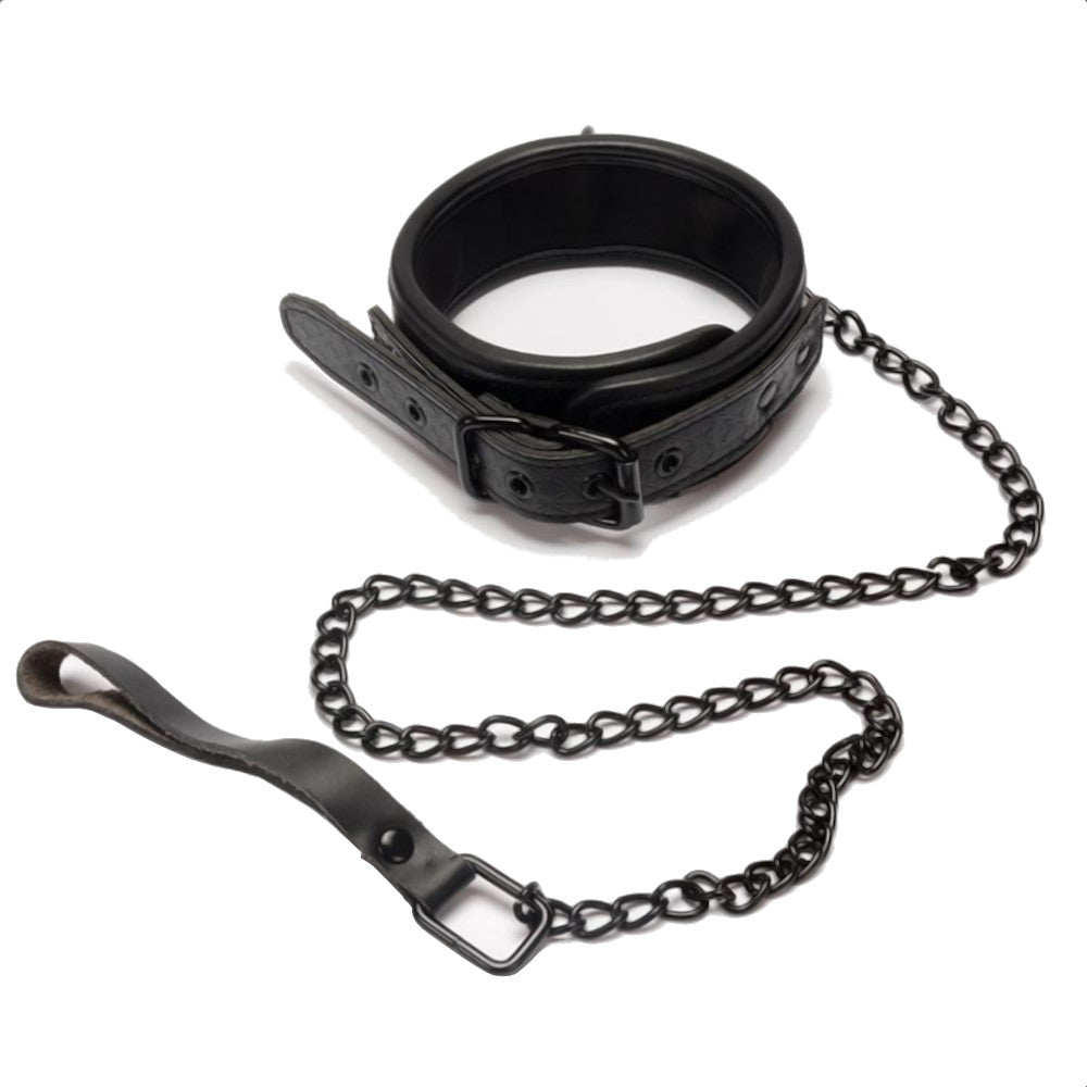 Sugar N Spice Leather Collar With Leash