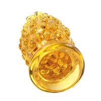 Ribbed Glass Flower Plug