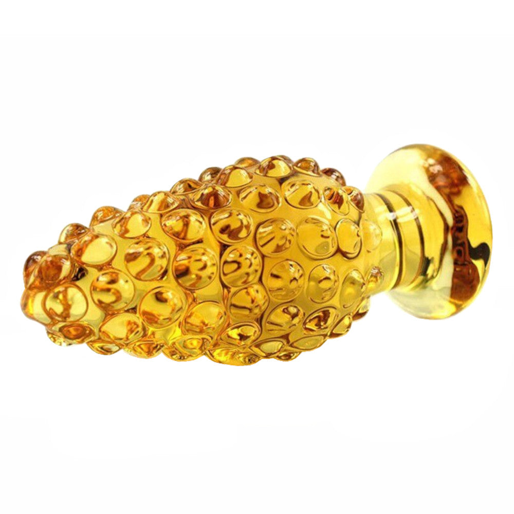 Ribbed Glass Flower Plug