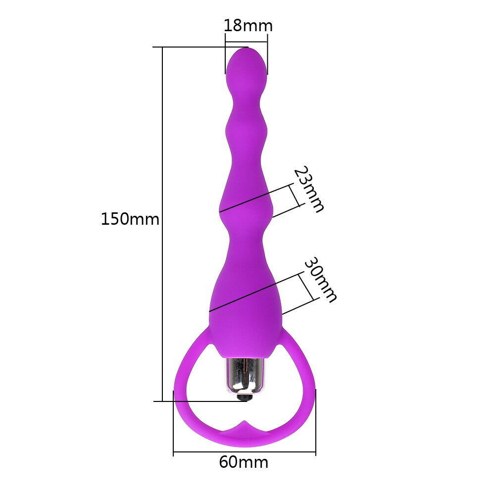 Beaded Vibrating Butt Plug Loveplugs Anal Plug Product Available For Purchase Image 7