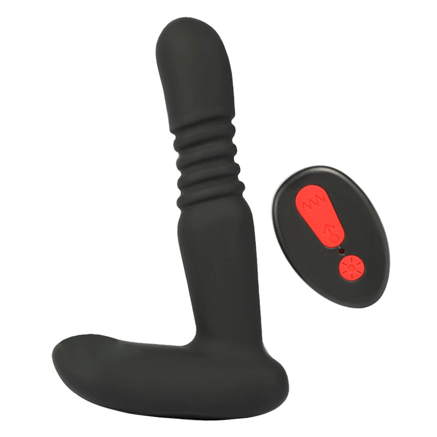 Fiery 9-Speed Thrusting Anal Vibrator Prostate Massager Love Plugs Fiery 9-Speed Thrusting Anal Vibrator Prostate Massager Love Plugs