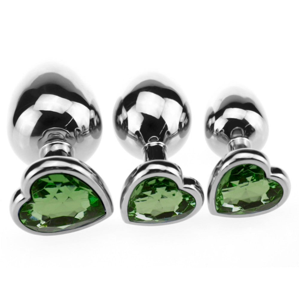 Heart Candy Jeweled Butt Plug Set (3 Piece) Loveplugs Anal Plug Product Available For Purchase Image 12