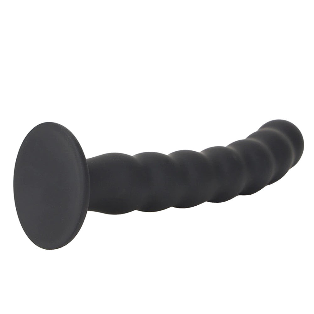 Ribbed Suction Cup Silicone Dildo Loveplugs Anal Plug Product Available For Purchase Image 4