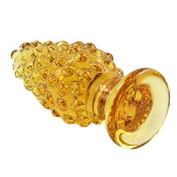 Ribbed Glass Flower Plug