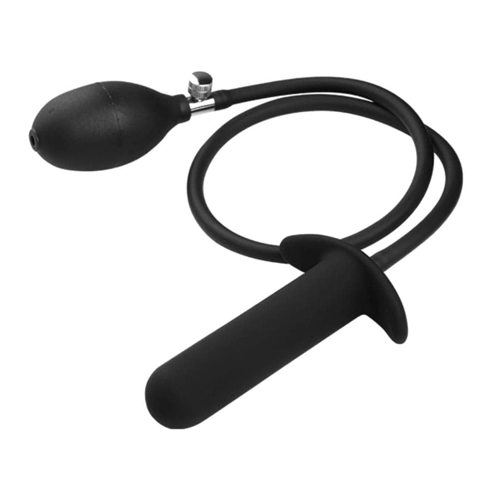 Black Silicone Inflatable Big Loveplugs Anal Plug Product Available For Purchase Image 5
